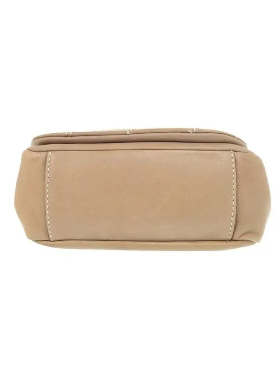 Chanel Wild Stitch Chain Shoulder Bag Lambskin Beige 0157 - Picture 5 of 8